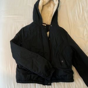 Black bomber jacket